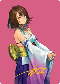 Yuna, Hope of Spira Art Card (Gold-Stamped Signature), Art Series: FINAL FANTASY