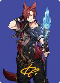 G'raha Tia, Scion Reborn Art Card (51) (Gold-Stamped Signature), Art Series: FINAL FANTASY