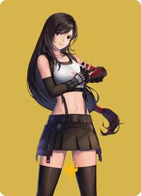 Tifa, Martial Artist Art Card (Gold-Stamped Planeswalker Symbol), Art Series: FINAL FANTASY