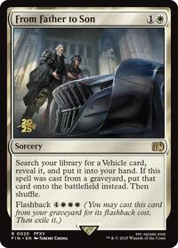 From Father to Son, Prerelease Cards
