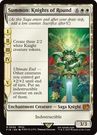 Summon: Knights of Round, Prerelease Cards