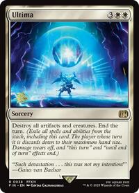 Ultima, Prerelease Cards