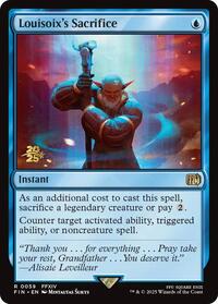 Louisoix's Sacrifice, Prerelease Cards