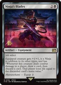 Ninja's Blades, Prerelease Cards