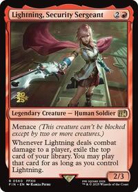 Lightning, Security Sergeant