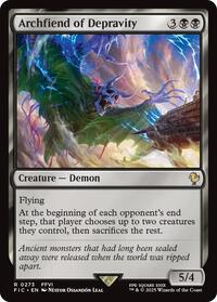 Archfiend of Depravity (Surge Foil), Commander: FINAL FANTASY