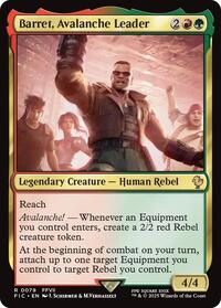 Barret, Avalanche Leader (Surge Foil), Commander: FINAL FANTASY