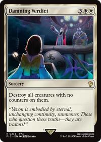 Damning Verdict (Surge Foil), Commander: FINAL FANTASY