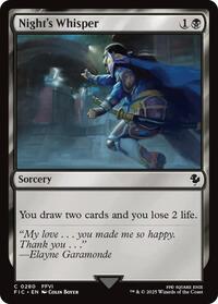 Night's Whisper (Surge Foil), Commander: FINAL FANTASY