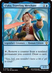 O'aka, Traveling Merchant (Surge Foil), Commander: FINAL FANTASY