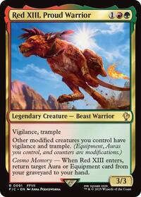 Red XIII, Proud Warrior (Surge Foil), Commander: FINAL FANTASY