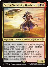 Setzer, Wandering Gambler (Surge Foil), Commander: FINAL FANTASY