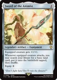 Sword of the Animist (Surge Foil), Commander: FINAL FANTASY