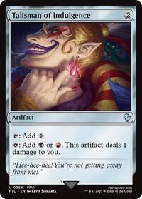 Talisman of Indulgence (Surge Foil), Commander: FINAL FANTASY
