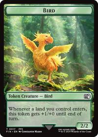 Bird (0017) // Wizard (0015) Double-Sided Token, FINAL FANTASY