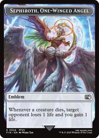 Emblem - Sephiroth, One-Winged Angel // Robot Warrior Double-Sided Token, FINAL FANTASY