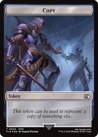 Copy (0025) // Moogle (0034) Double-Sided Token (Surge Foil), FINAL FANTASY