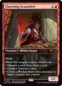 Charming Scoundrel, Game Day & Store Championship Promos