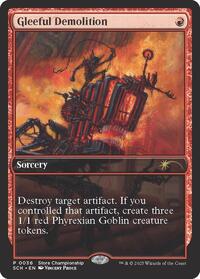 Gleeful Demolition, Game Day & Store Championship Promos
