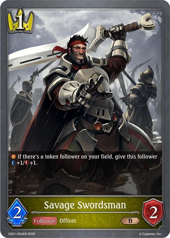 Savage Swordsman, Standard, front
