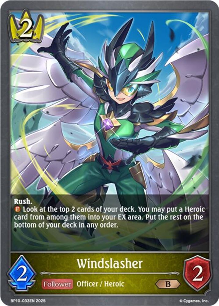 Windslasher, Standard, front