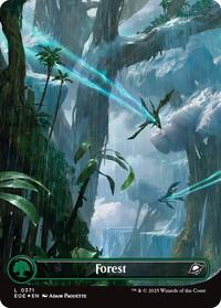 Forest (0371) (Borderless) (Galaxy Foil), Edge of Eternities