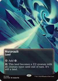 Mutavault (0163) (Borderless) (Galaxy Foil), Edge of Eternities: Stellar Sights