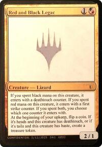 Red and Black Legac, Un-Known Event Playtest Cards