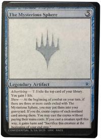 The Mysterious Sphere, Un-Known Event Playtest Cards