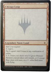 Chicago Loop, Un-Known Event Playtest Cards