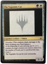 The Vegetable Car, Un-Known Event Playtest Cards