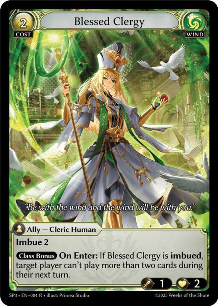 Blessed Clergy, Standard, front