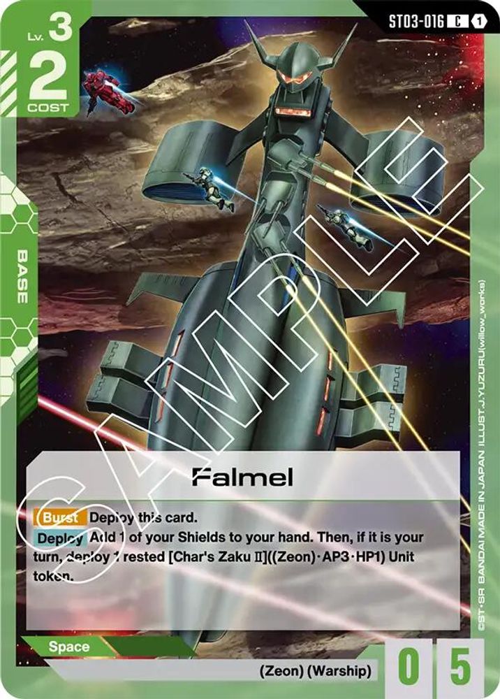 Falmel, Standard, front