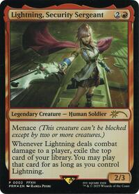 Lightning, Security Sergeant (Costco Bundle), Unique and Miscellaneous Promos