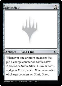Simic Slaw, Un-Known Event Playtest Cards