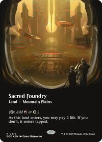 Sacred Foundry (Borderless) (Galaxy Foil), Edge of Eternities