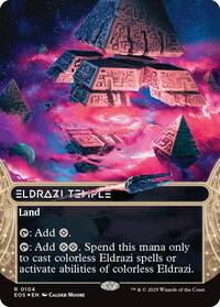 Eldrazi Temple (0104) (Borderless) (Galaxy Foil), Edge of Eternities: Stellar Sights