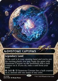Gemstone Caverns (0106) (Borderless) (Galaxy Foil), Edge of Eternities: Stellar Sights