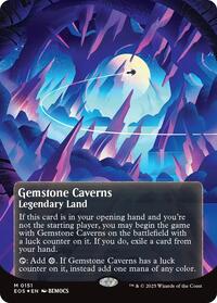 Gemstone Caverns (0151) (Borderless) (Galaxy Foil), Edge of Eternities: Stellar Sights