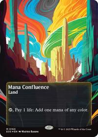 Mana Confluence (0160) (Borderless) (Galaxy Foil), Edge of Eternities: Stellar Sights