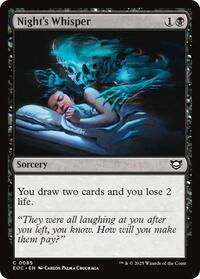 Night's Whisper, Commander: Edge of Eternities