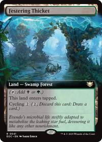 Festering Thicket (Extended Art), Commander: Edge of Eternities