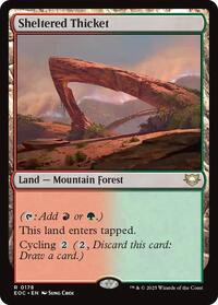 Sheltered Thicket, Commander: Edge of Eternities
