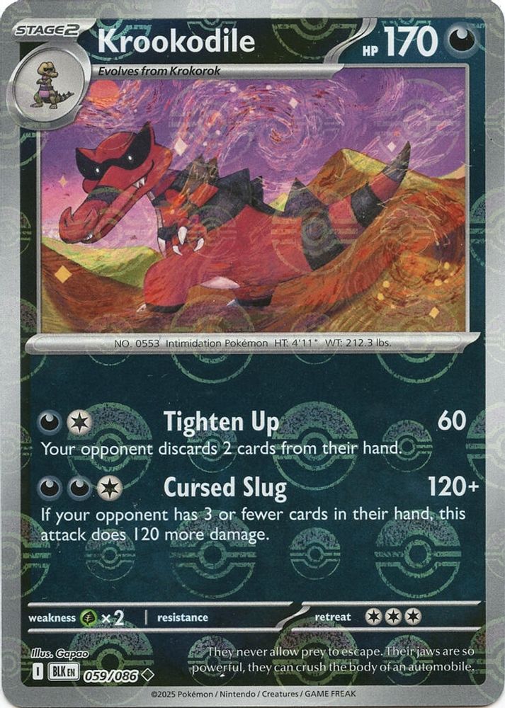 Krookodile (Poke Ball Pattern)