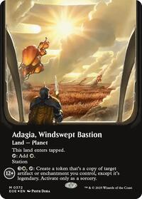 Adagia, Windswept Bastion (Borderless) (Galaxy Foil), Edge of Eternities