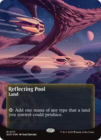 Reflecting Pool (0171) (Borderless) (Galaxy Foil), Edge of Eternities: Stellar Sights