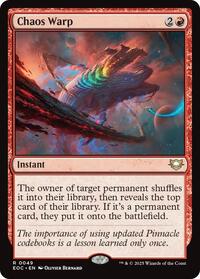 Chaos Warp, Commander: Edge of Eternities