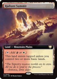 Radiant Summit (Extended Art), Commander: Edge of Eternities