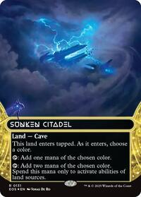 Sunken Citadel (0131) (Borderless) (Galaxy Foil), Edge of Eternities: Stellar Sights