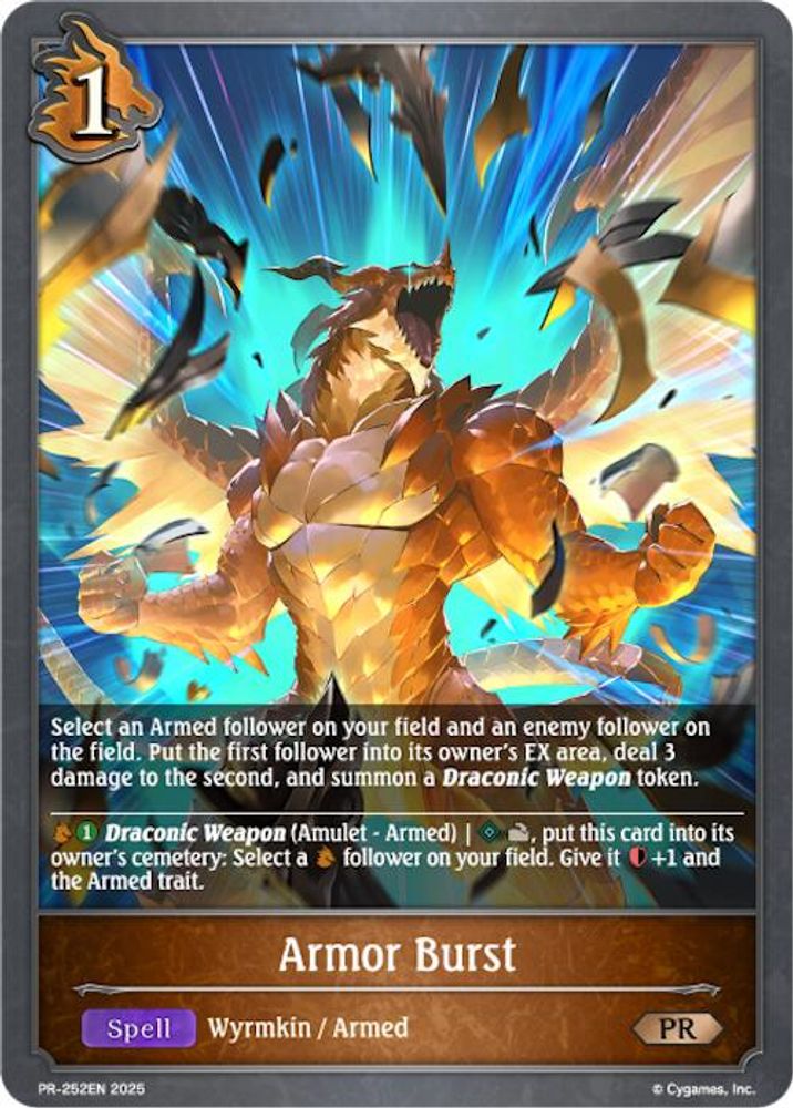 Armor Burst, Standard, front